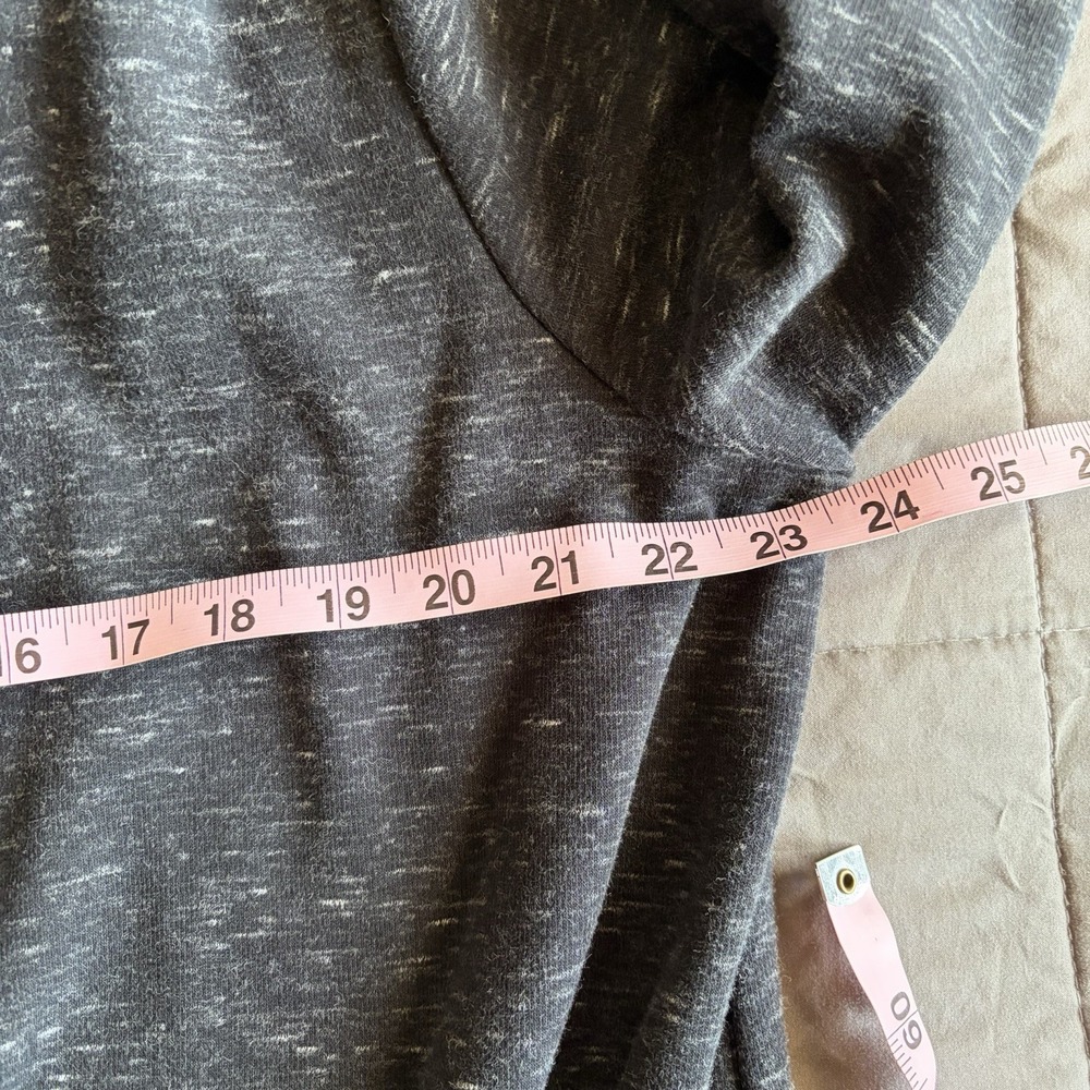 XL 90 Degree Reflex Black Long Open Cardigan Thumbhole Hoodie Comfy Athleisure - Picture 10 of 13